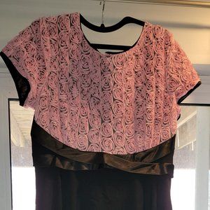 Tatyana Pink Soft Roses Pinup Dress